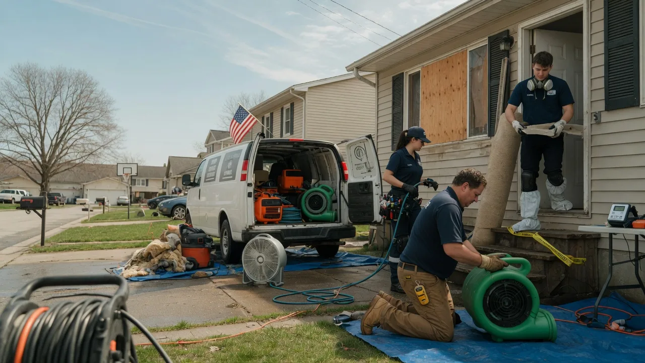Water Damage Restoration in Hidalgo, IL near me
